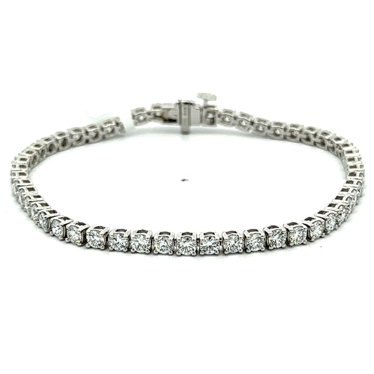 5.00 CTW Lab Grown Diamond Tennis Bracelet in 14K White Gold