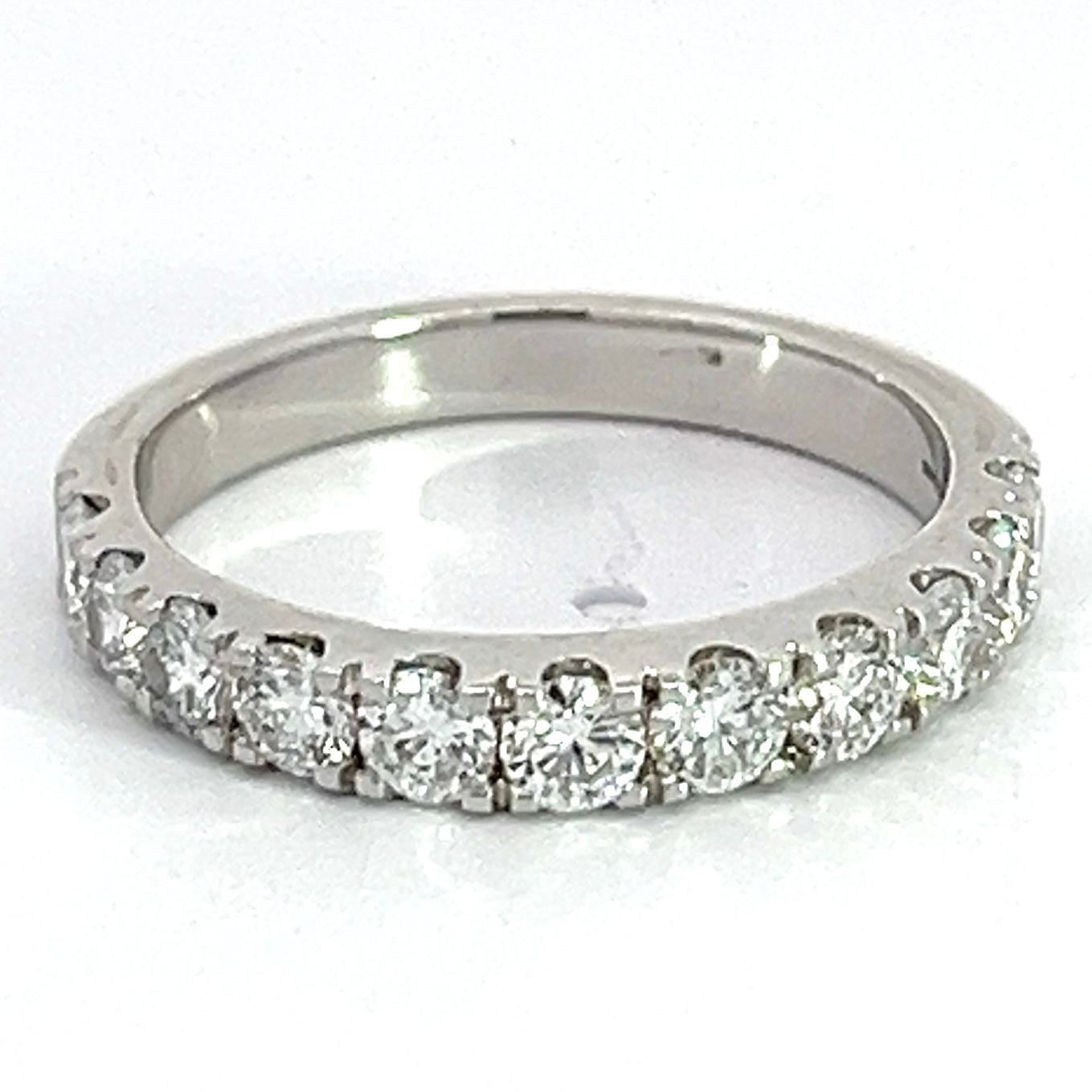 1.00 CTW Lab Grown Diamond White Gold Band