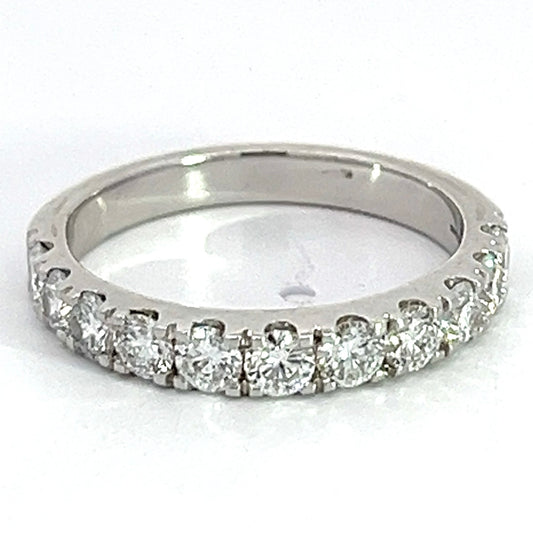 1.00 CTW Lab Grown Diamond White Gold Band