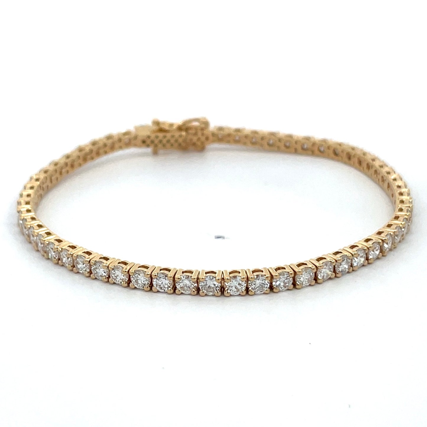 5.14 CTW Lab Grown Diamond Tennis Bracelet in 14K Yellow Gold