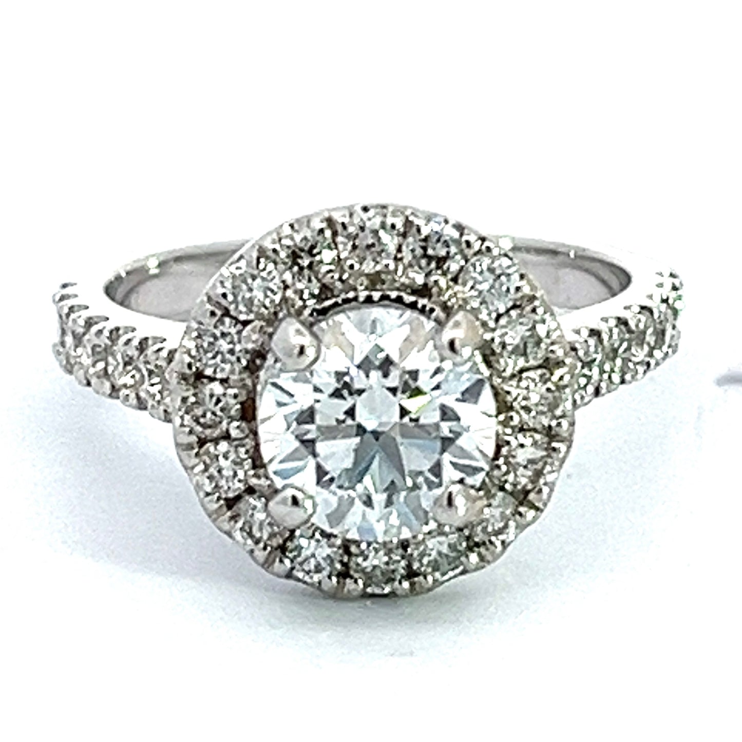 2.75 CTW Round Lab Grown Diamond White Gold Wedding Set
