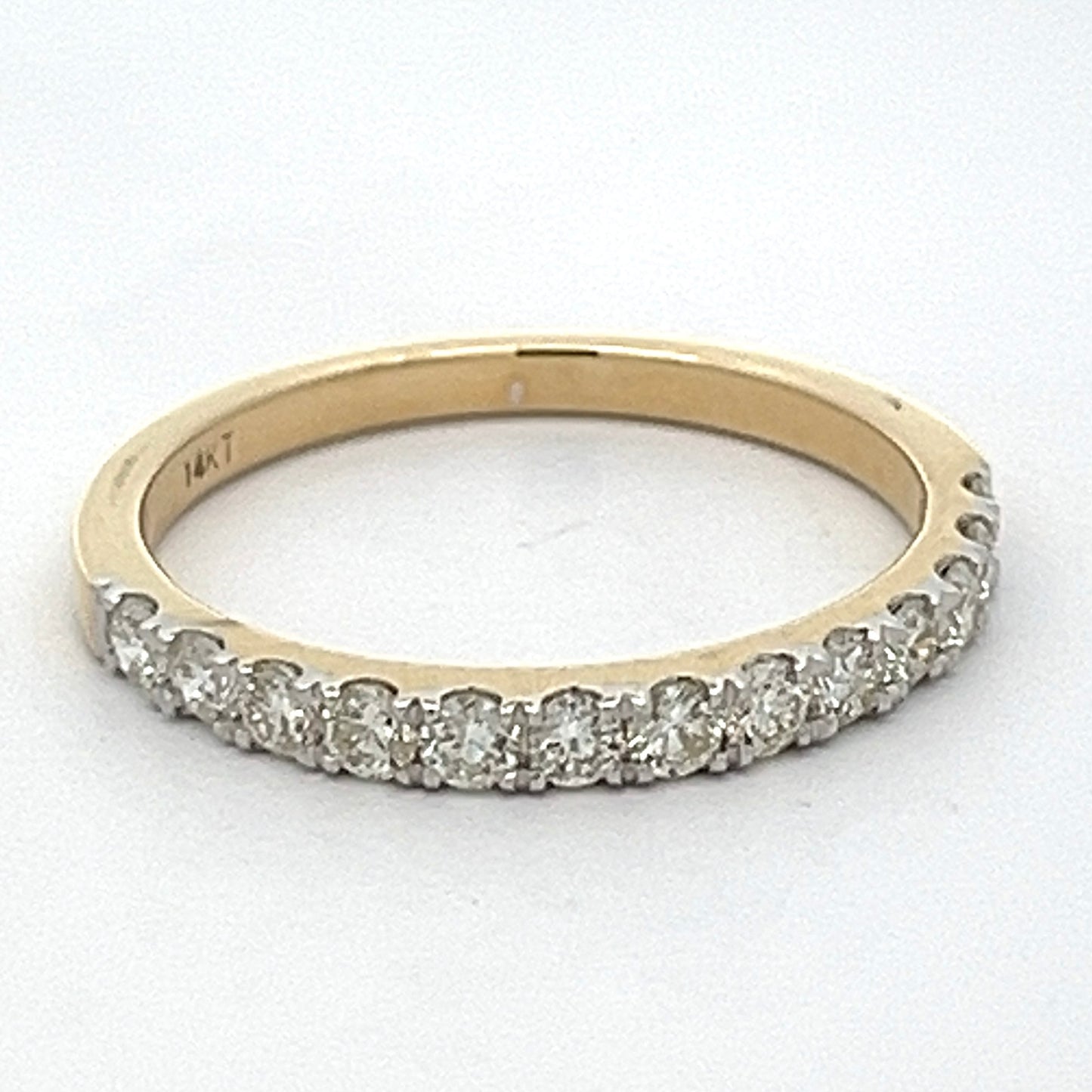 Round Diamond Wedding Set Mount in Yellow Gold