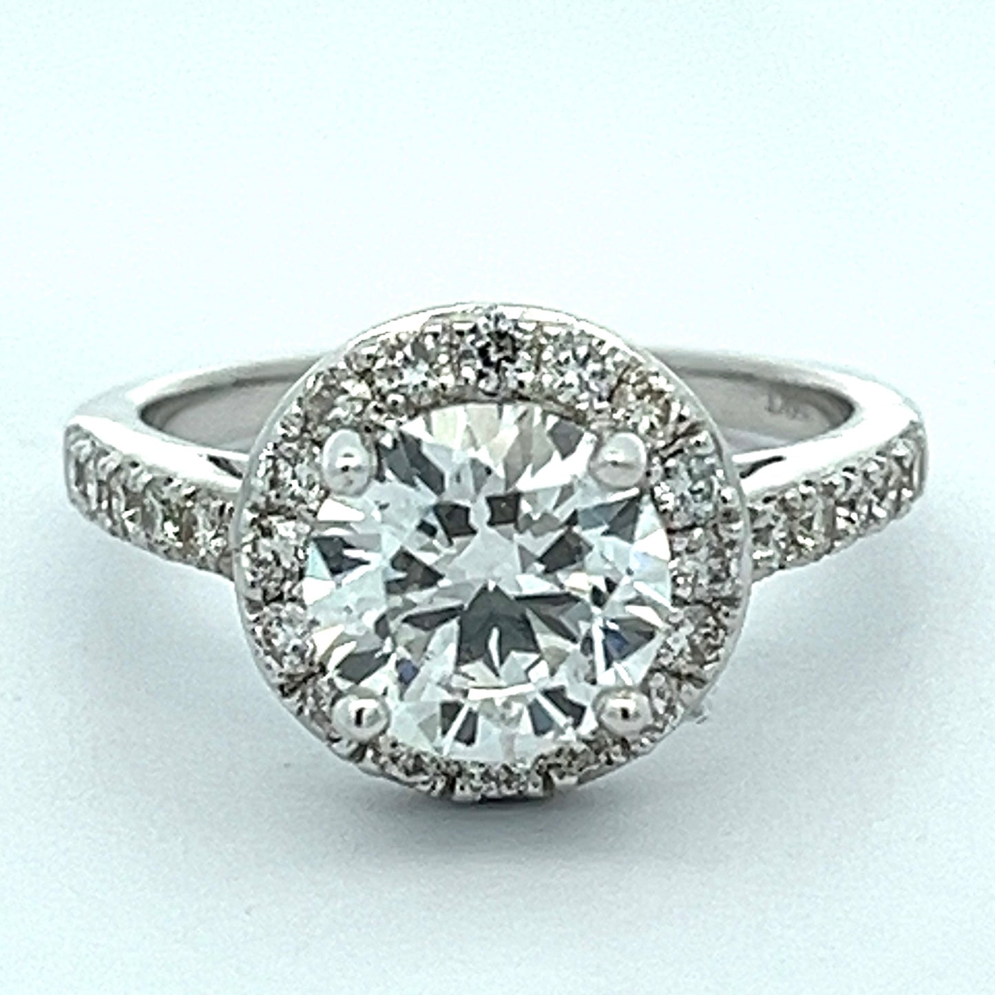 2.01 CT Lab Grown Diamond Wedding Set in White Gold