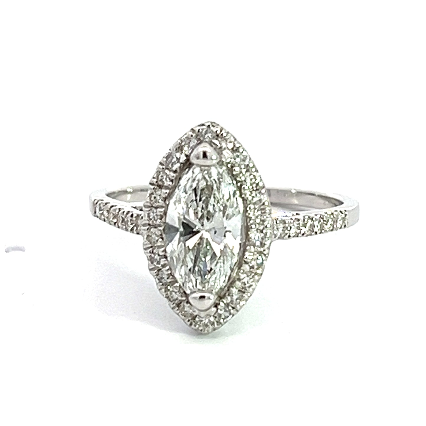 1.00 CT Lab Grown Marquise Diamond Wedding Set