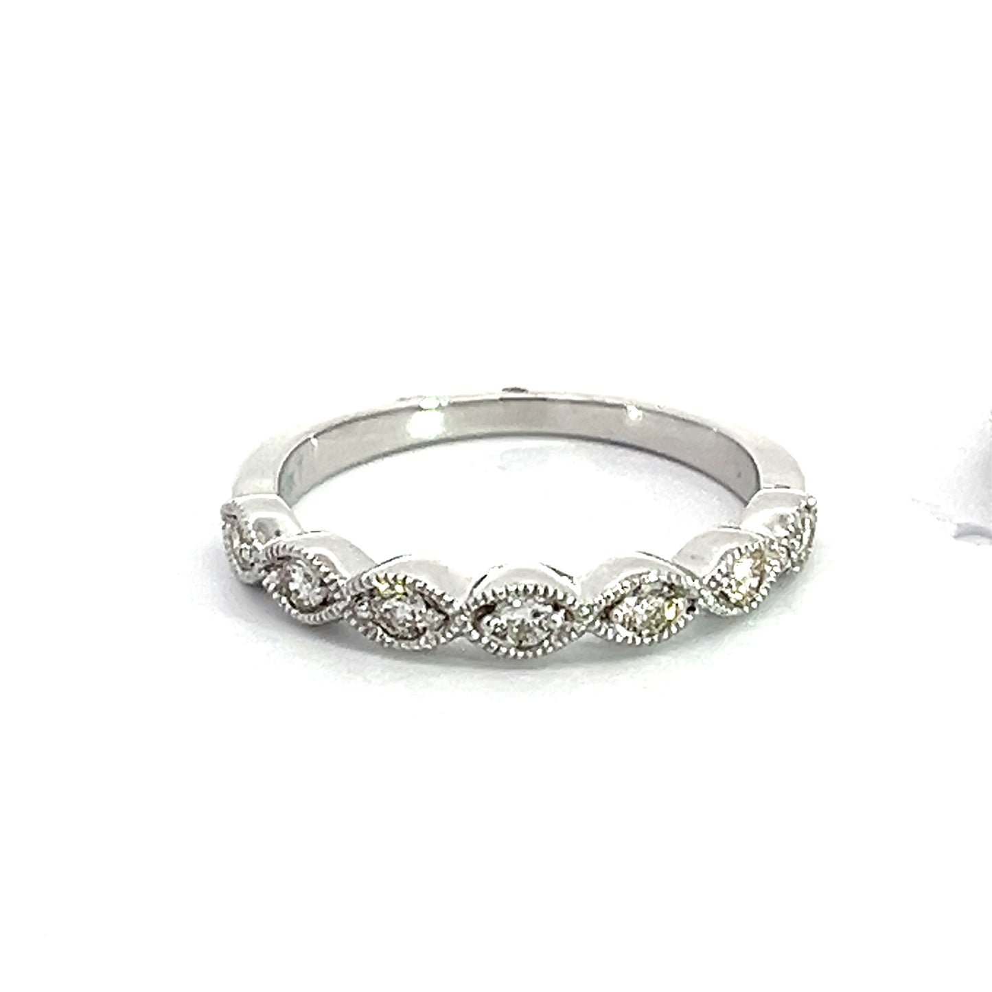 1.34 CT Lab Grown Round White Gold Wedding Set