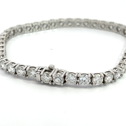 10.00 CTW Lab Grown Diamond Tennis Bracelet in 14K White Gold